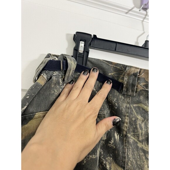 Vintage No Trace Mossy Oak Camo Cargo Pants Men’s Size XL Adjustable Waist 42x33 - Picture 6 of 8